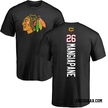 Black Youth Andrew Mangiapane Chicago Blackhawks Backer T-Shirt -